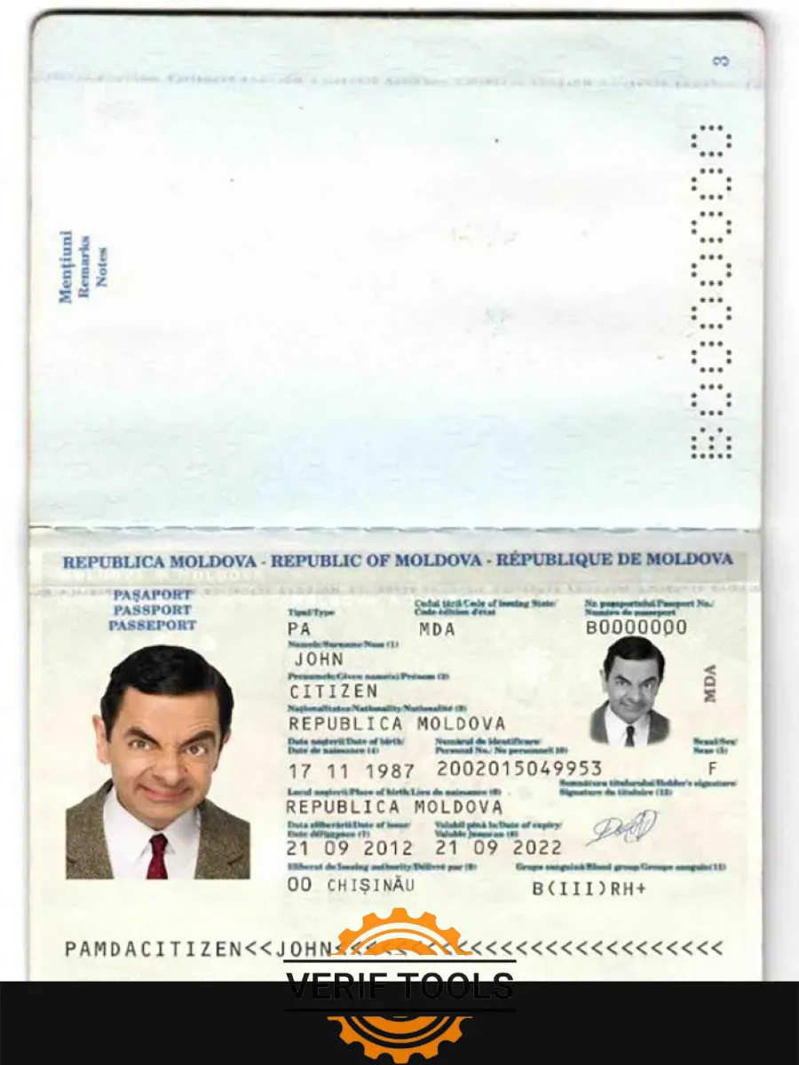 Moldova Passport 2011 2014 — Passports
