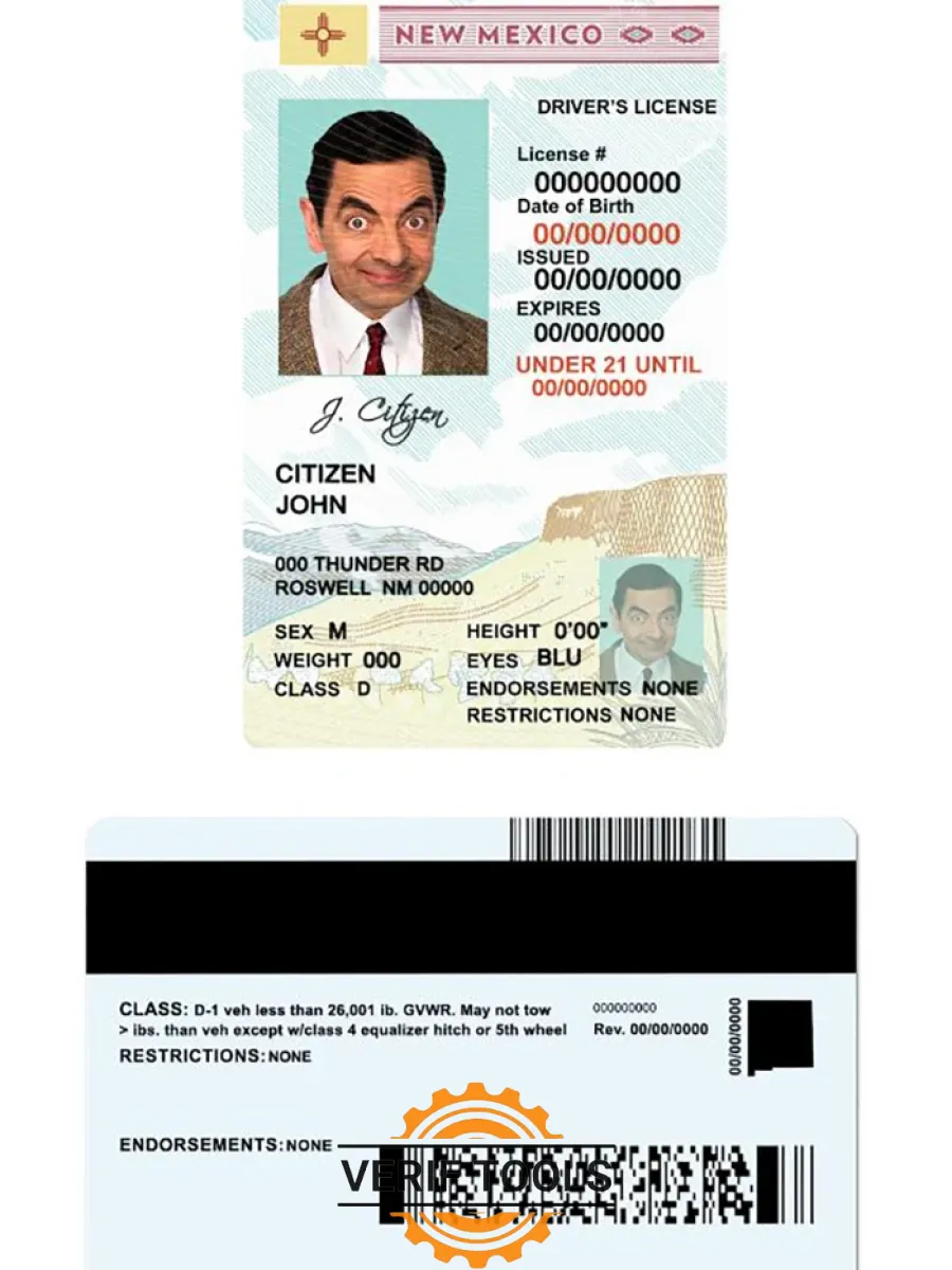 New Mexico U21 Dl — Driver License