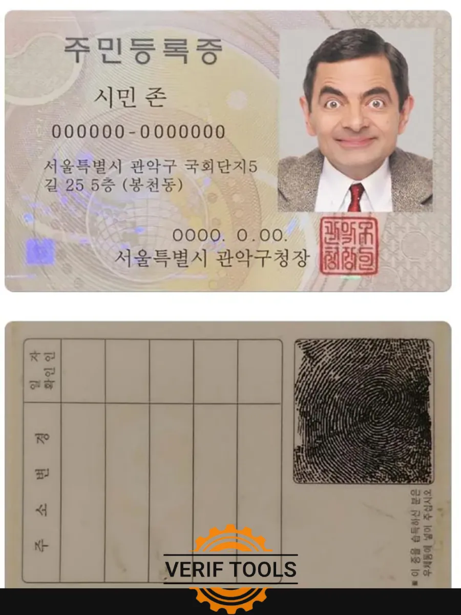 Korea Id Version 2 — ID Cards