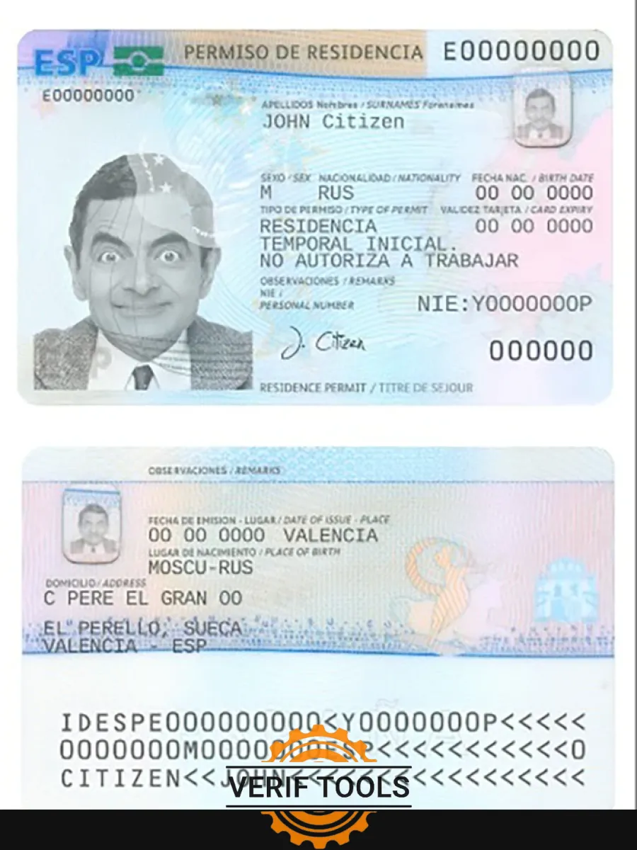 Spain Residence Permit — Residence Permit