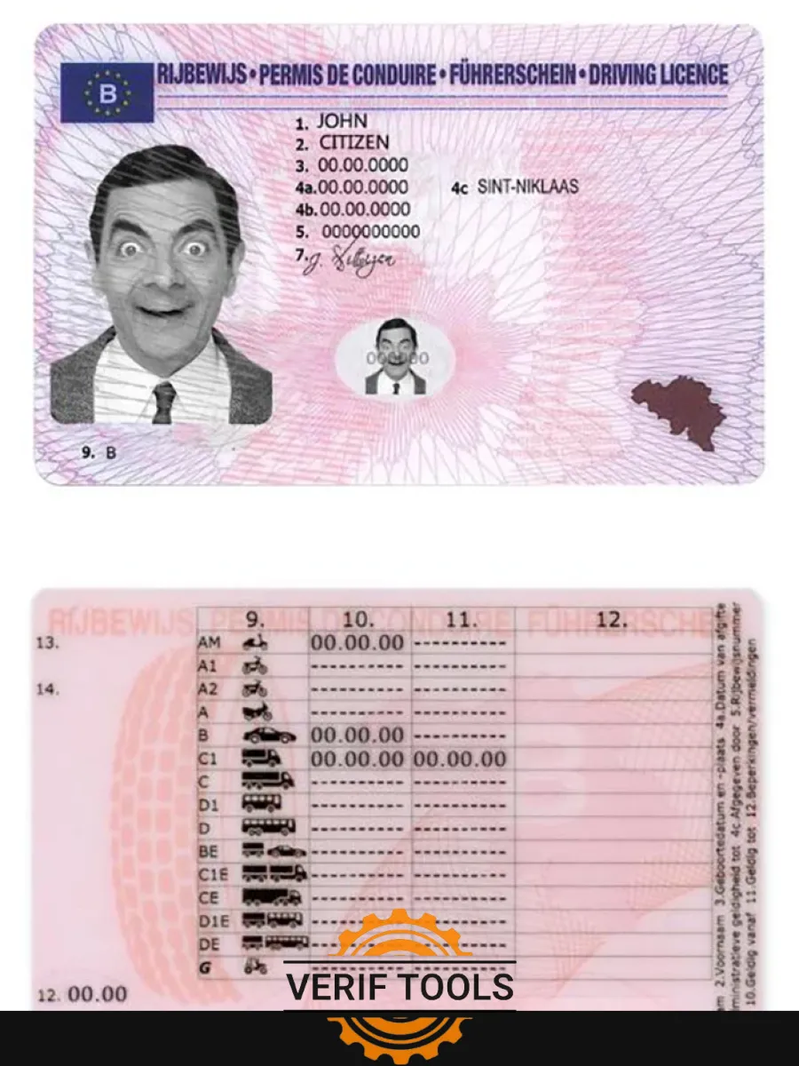 Belgium Driving License — Driver License