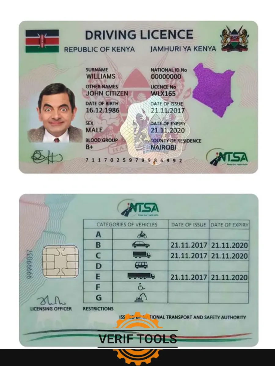 Kenya Driving License — Driver License