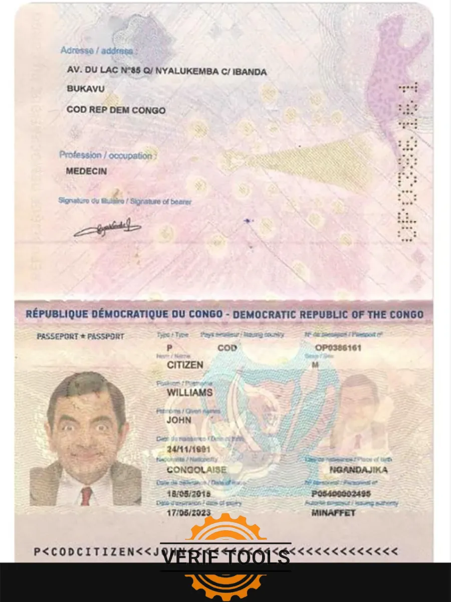 Congo Pass 2015 Present — Passports
