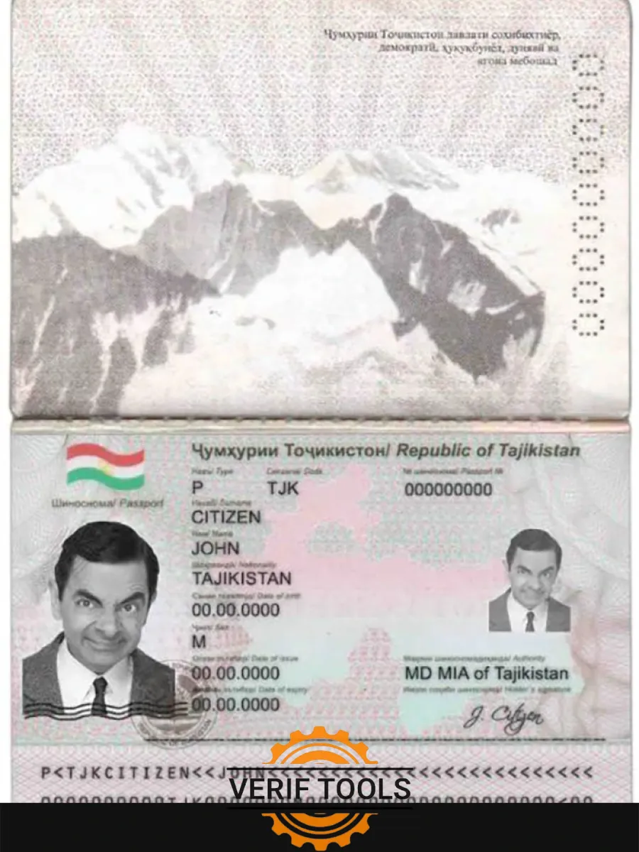 Tajikistan Passport — Passports