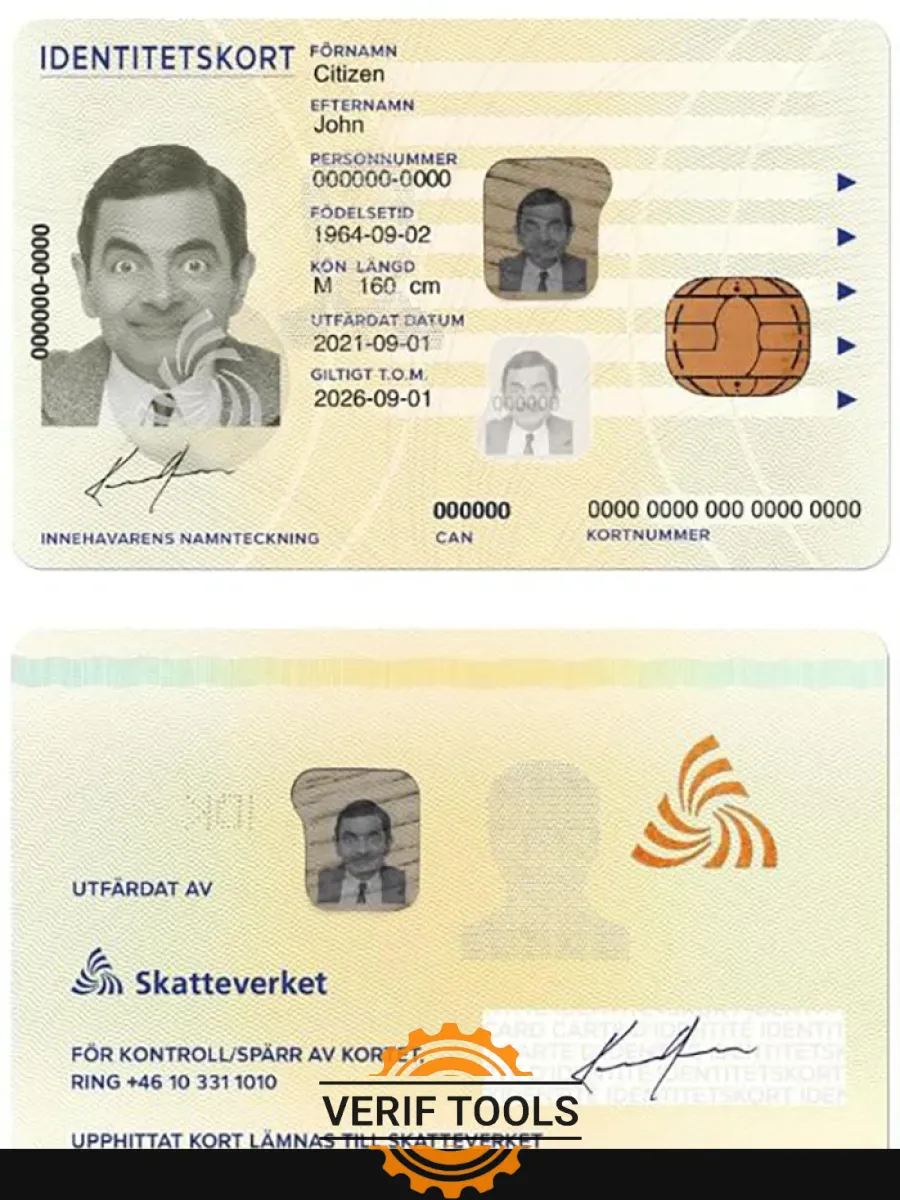 Sweden New Id Card — ID Cards