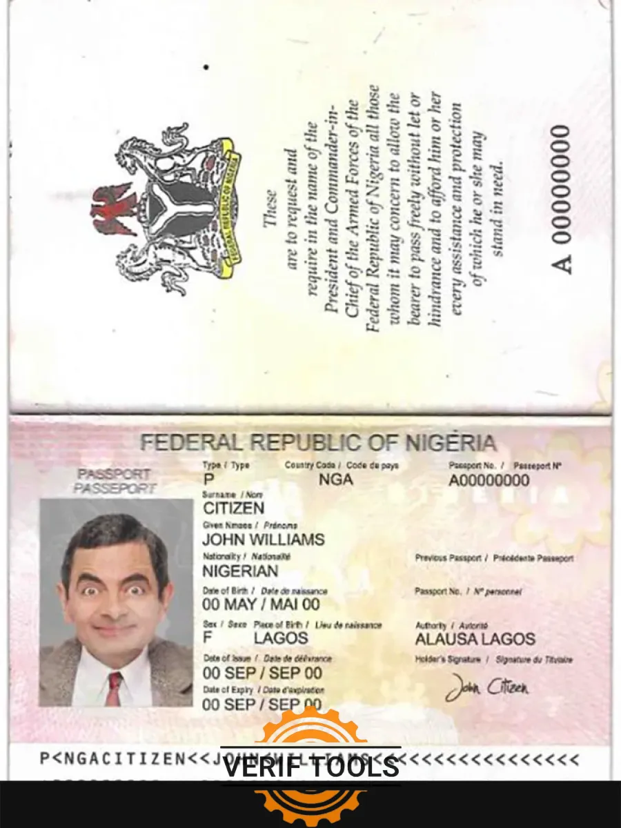 Nigeria Passport 2007 2019 — Passports