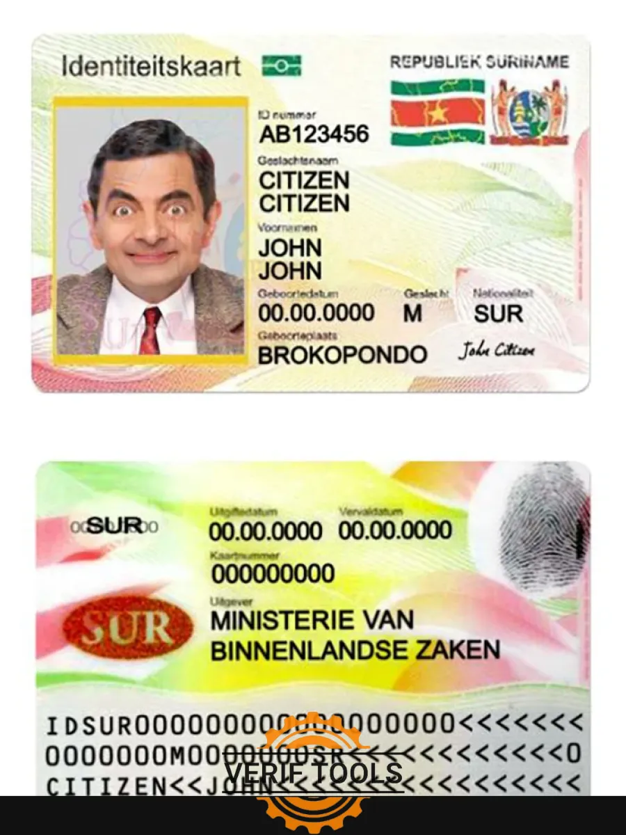 Suriname Id Card