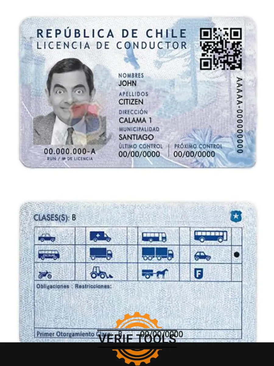 Chile Driving License — Driver License