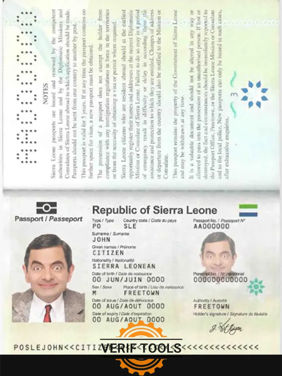 Sierra Leone Passport — Passports