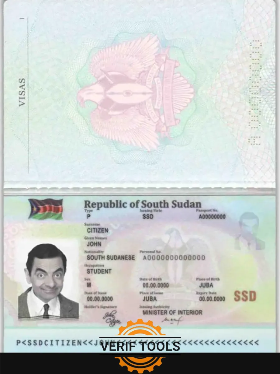 South Sudan Passport — Passports