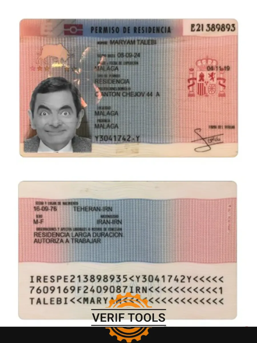 Spain Residence Permit 2019 Present — Residence Permit