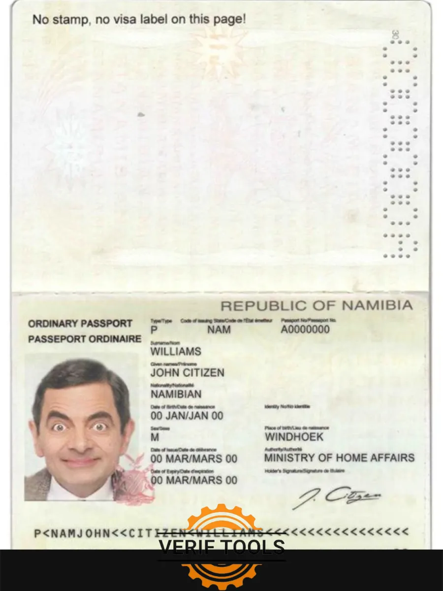 Namibia Passport — Passports
