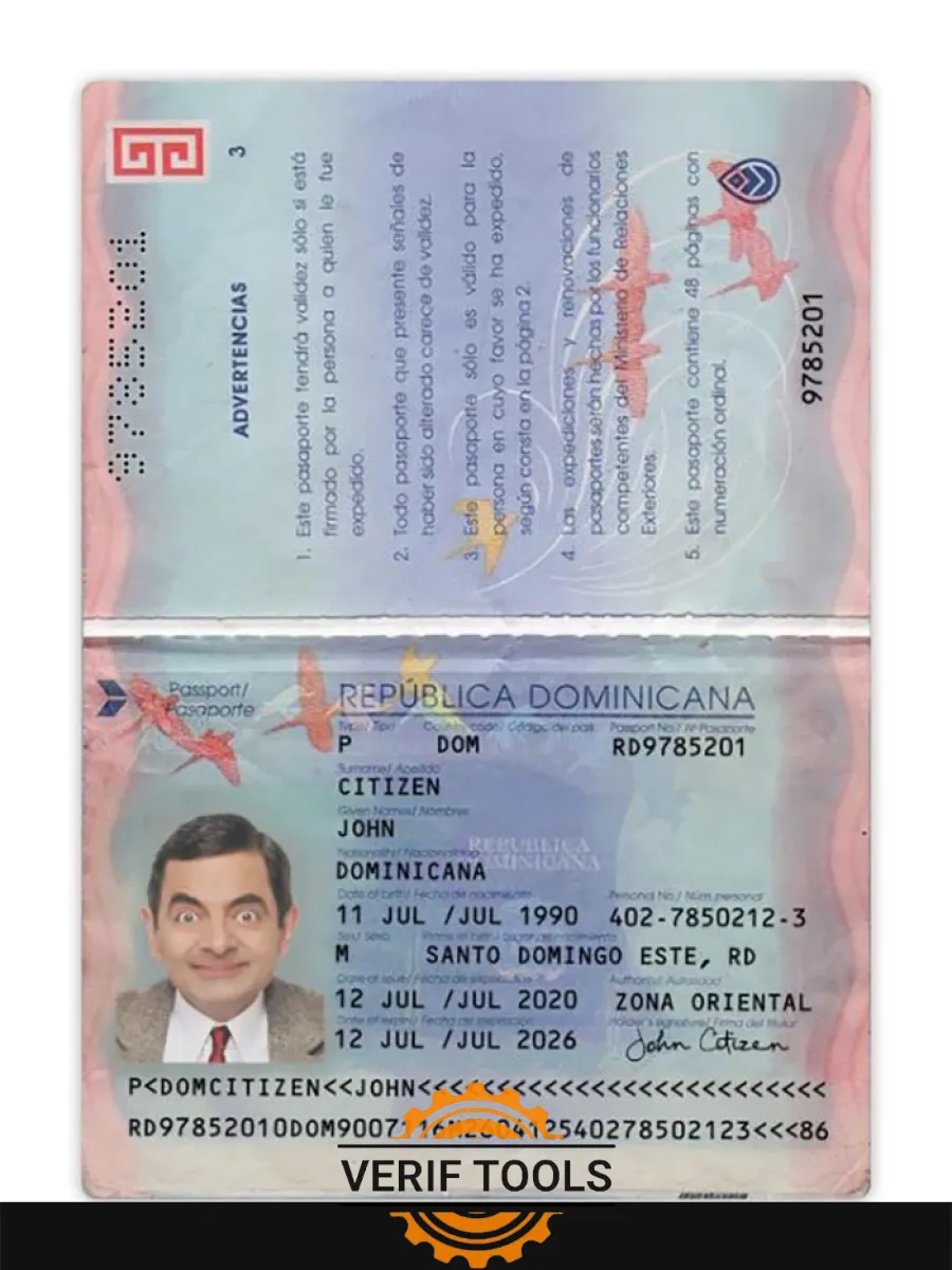 Dominican Republic Passport 2020 Present — Passports