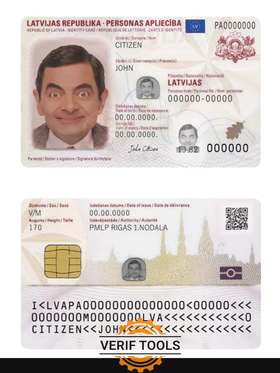 Latvia Id Card 2019 Present — ID Cards