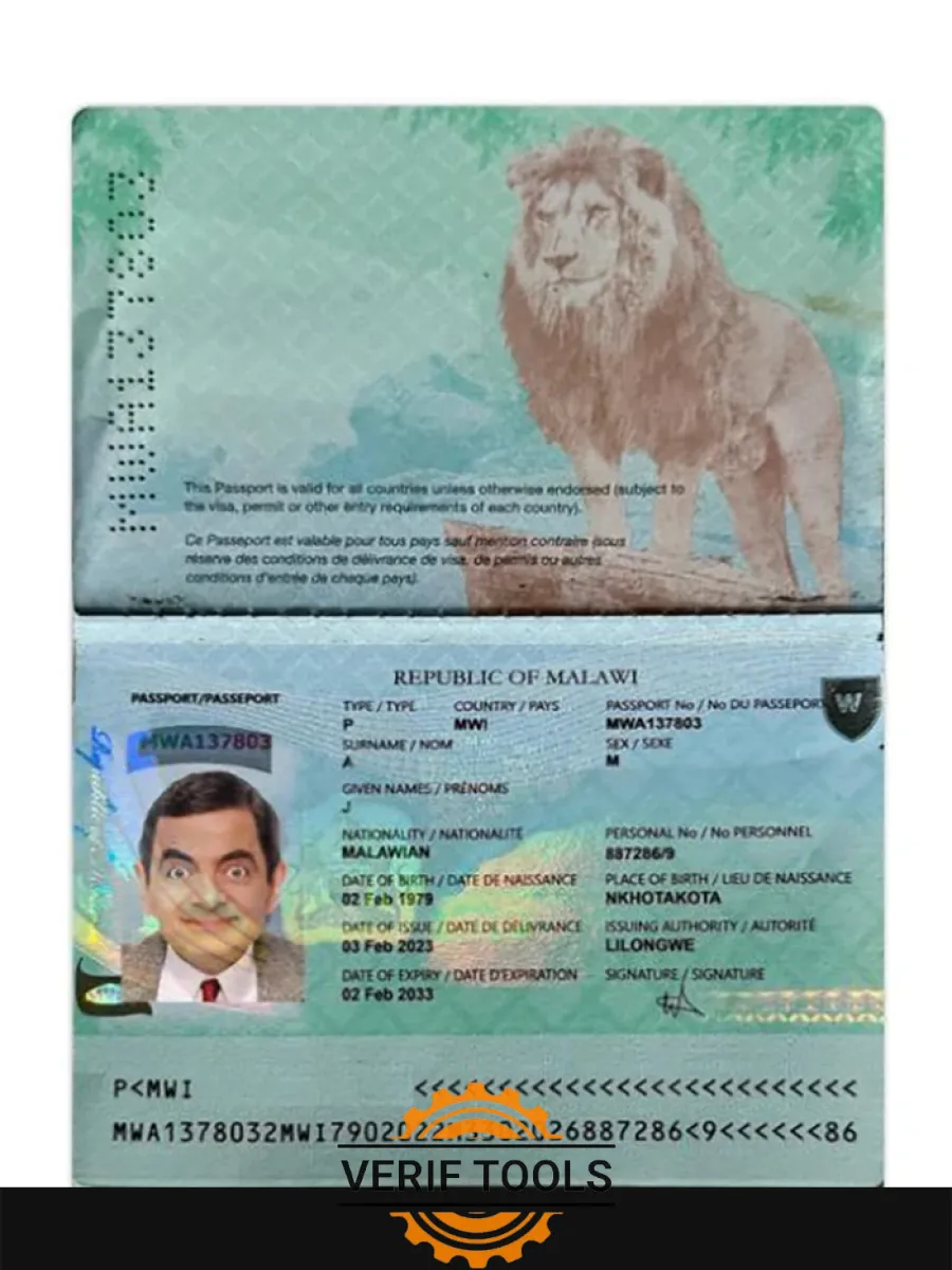 Malawi Passport 2023 Present — Passports