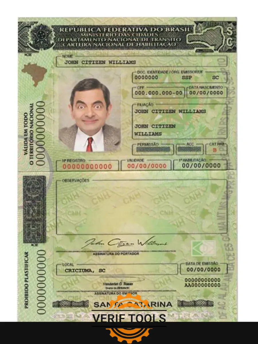 Brazilsantacatarinadriving License — Driver License