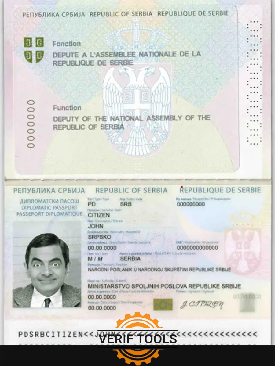 Serbia Diplomatic Passport 2008 2016 — Passports
