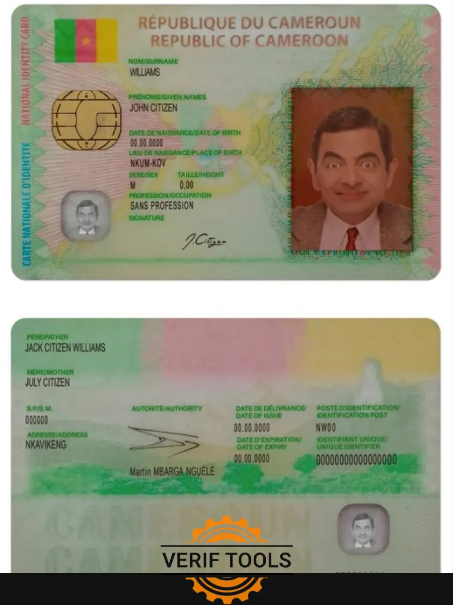 Cameroon Id — ID Cards