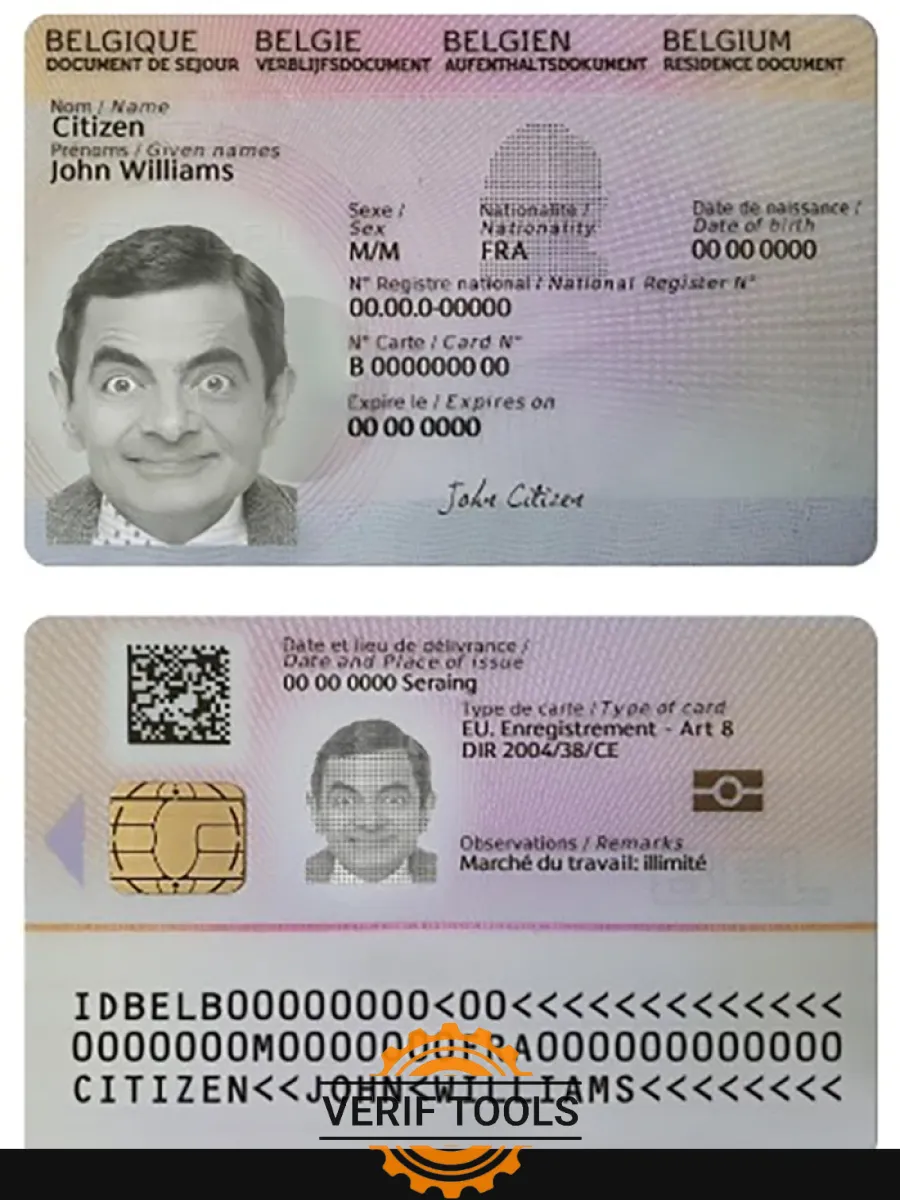 Belgium Residence Card 2021 Present — Residence Permit