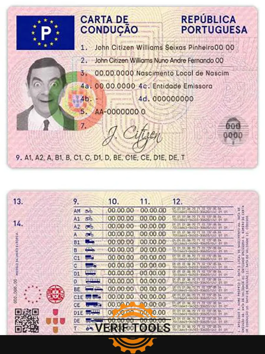 Portugal Driving License — Driver License