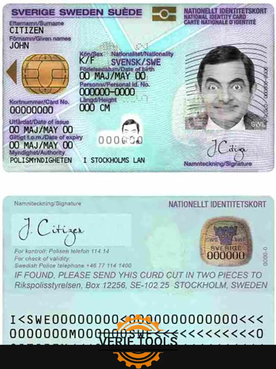 Sweden Id1 — ID Cards