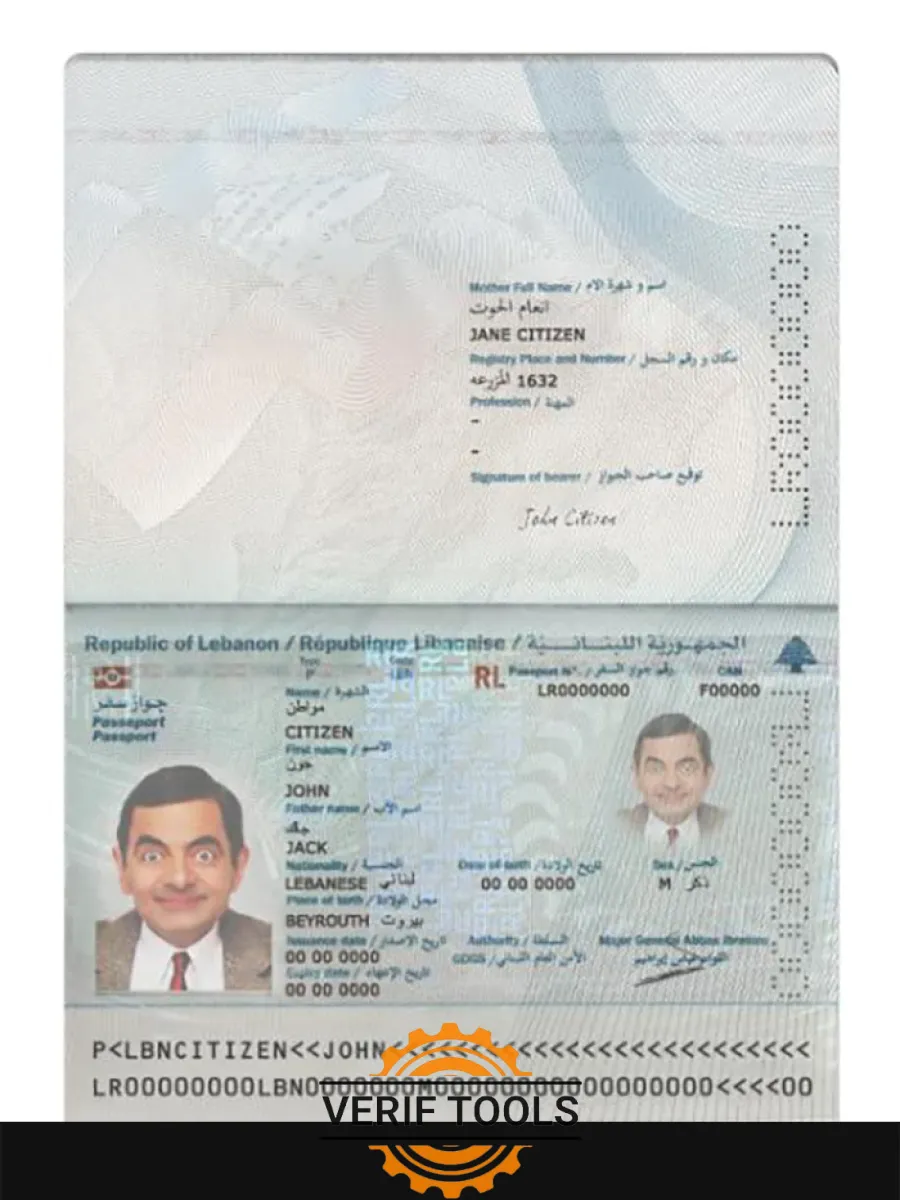 Lebanon Passport 2022 Present — Passports