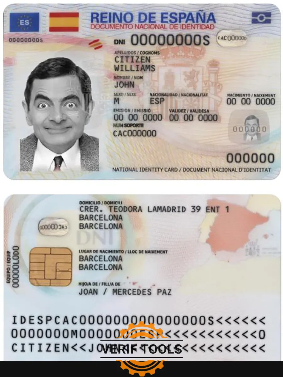 Spain Id 2021 Present — ID Cards