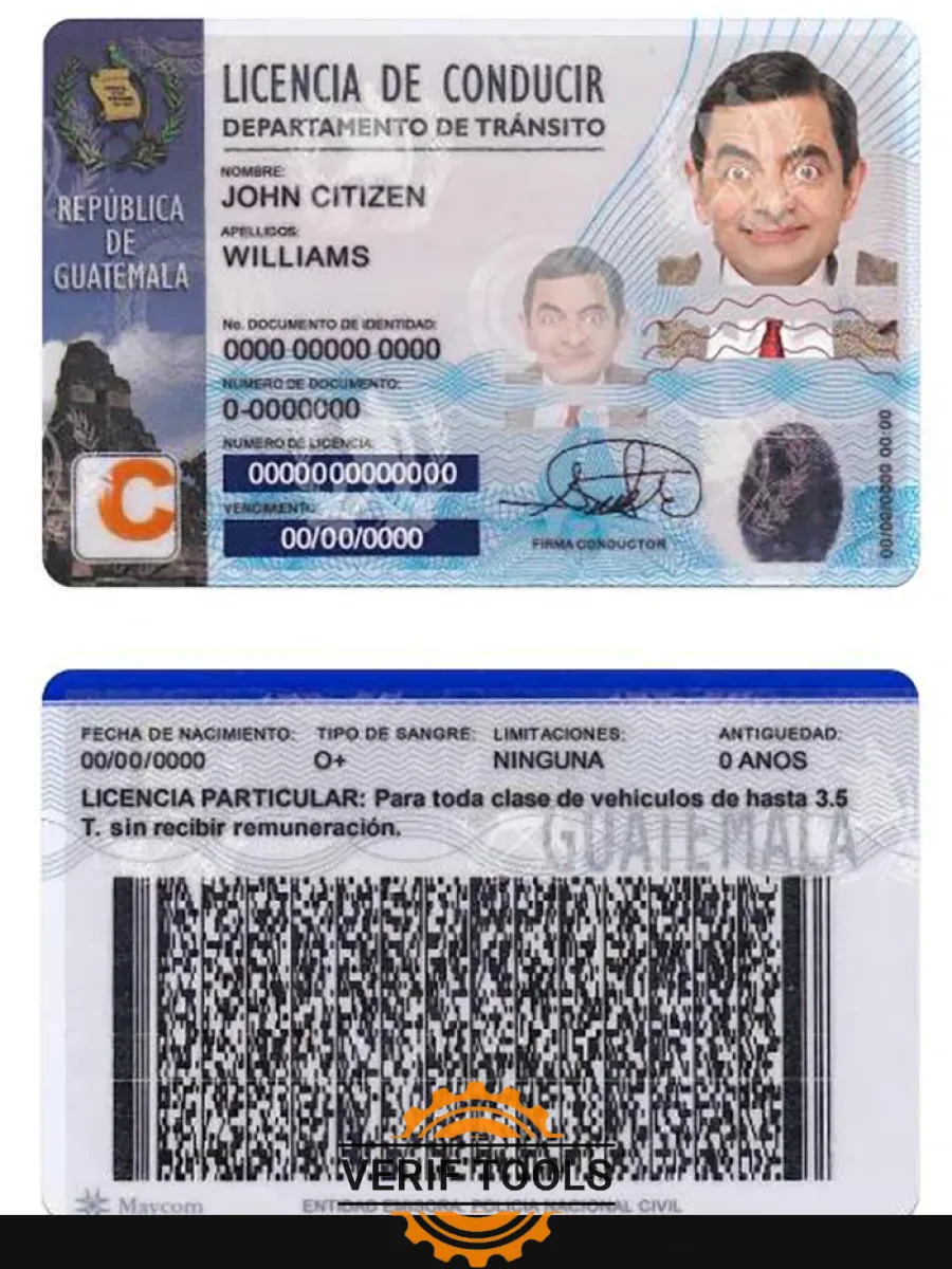 Guatemala Dl — Driver License