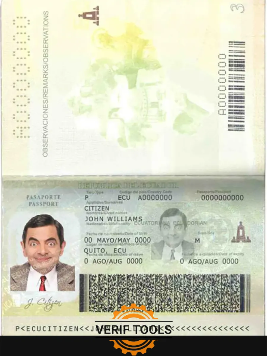 Ecuador Passport — Passports