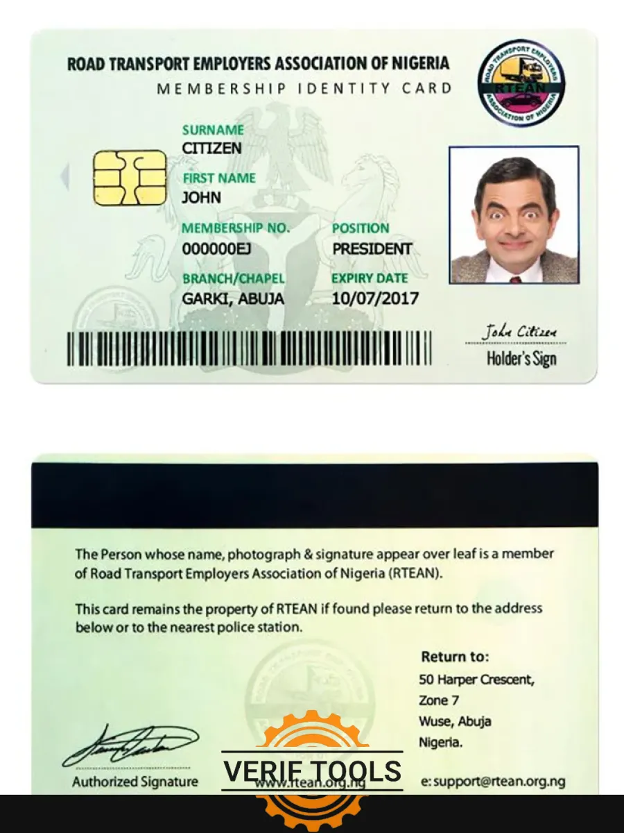 Nigeria Id Card — ID Cards