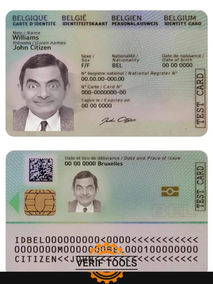 Belgium Id Card New — ID Cards