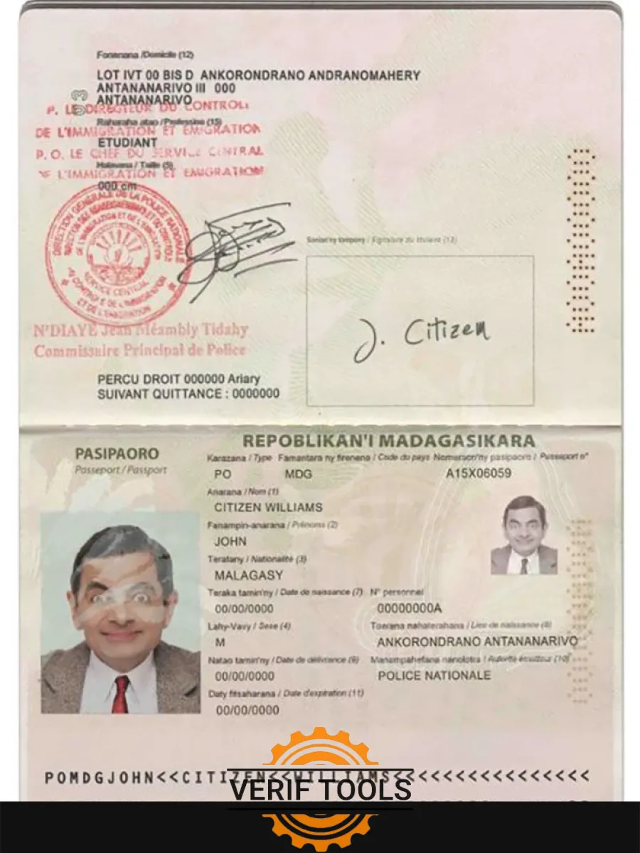 Madagascar Passport
