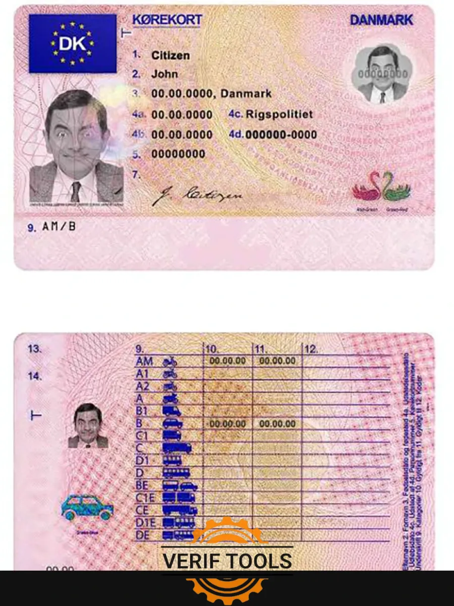 Denmark Driving License — Driver License
