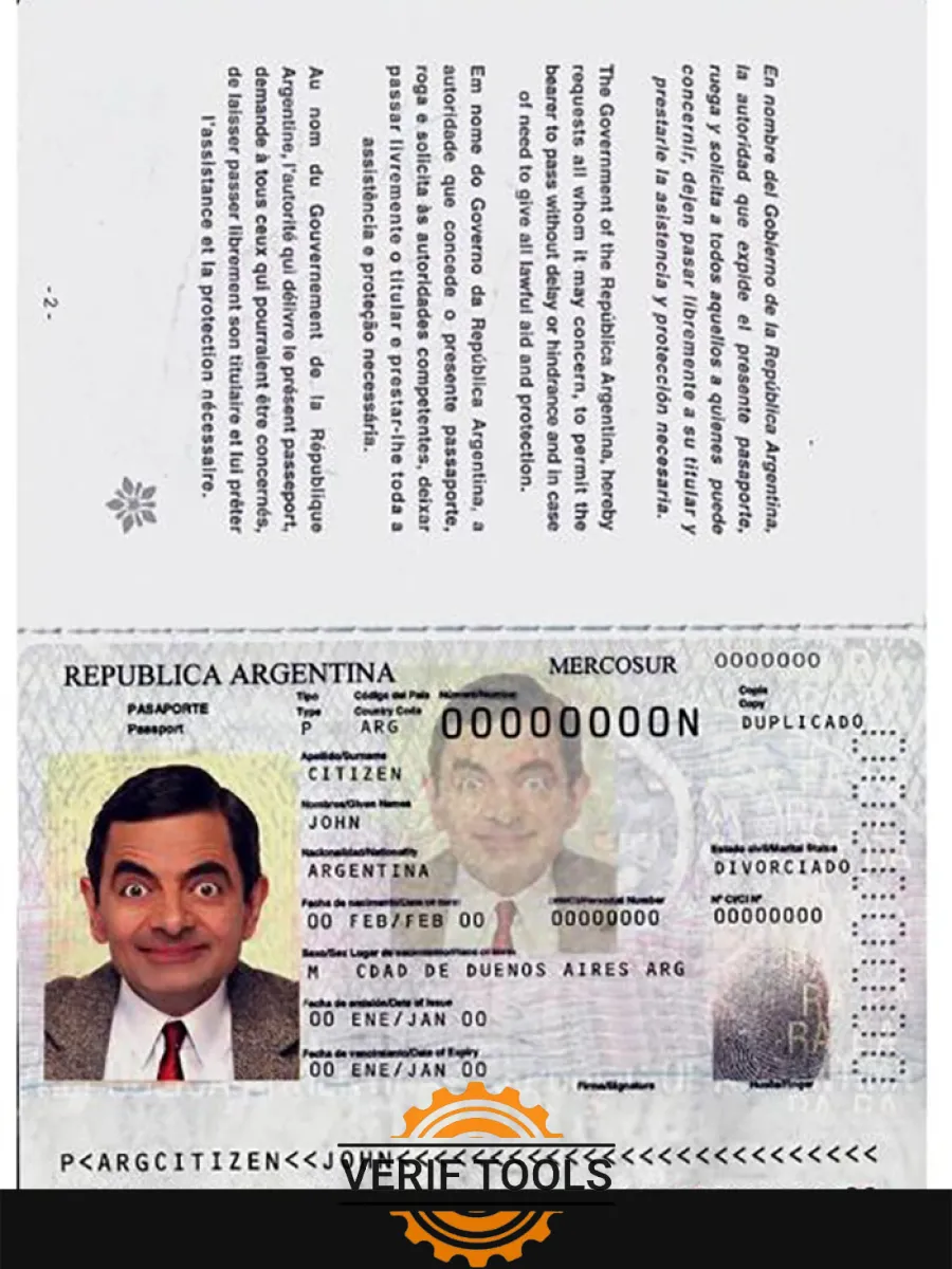 Argentina Passport Version 2 — Passports
