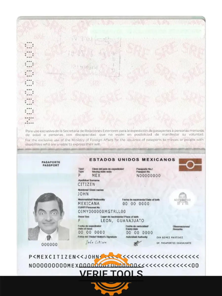 Mexico Passport New 2022 Present — Passports