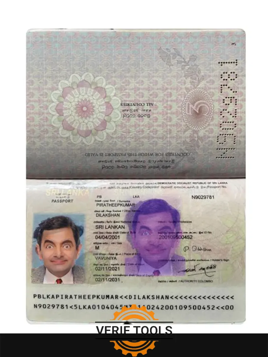 Sri Lanka Passport 2021 Present — Passports