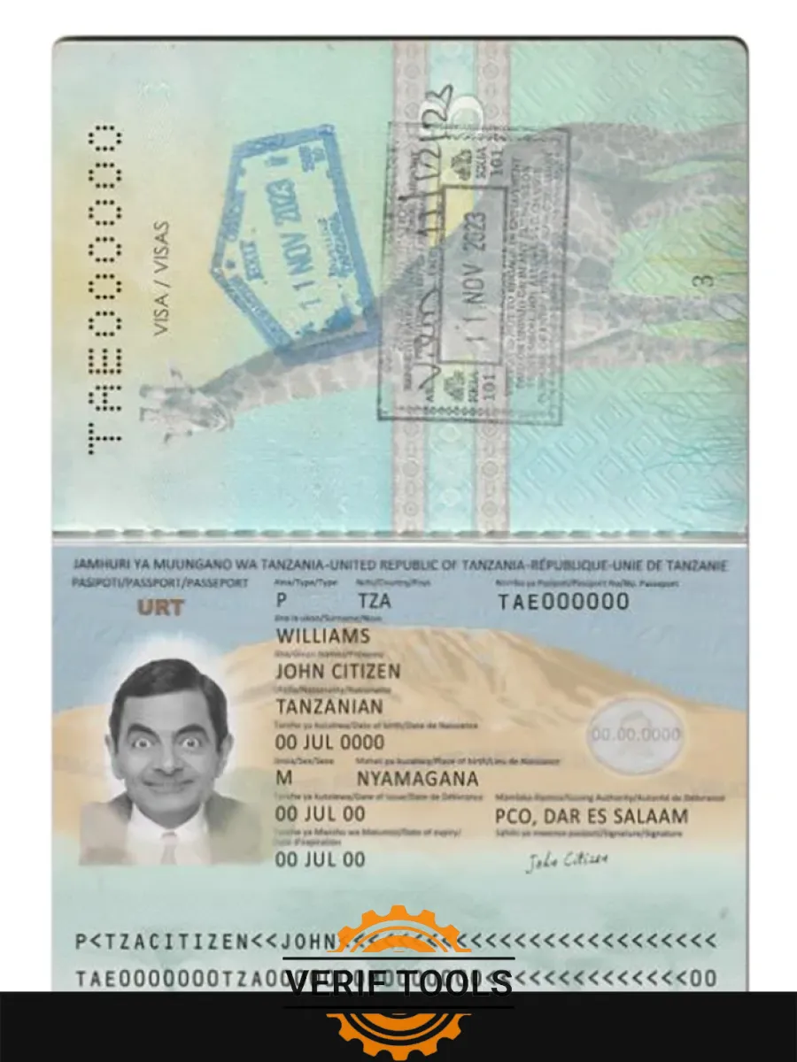 Tanzania Passport New 2019 Present — Passports