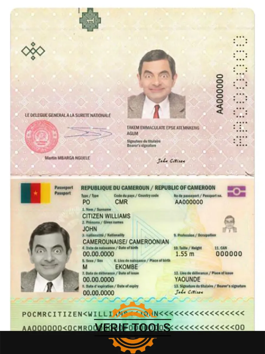 Cameroon Passport New Version — Passports