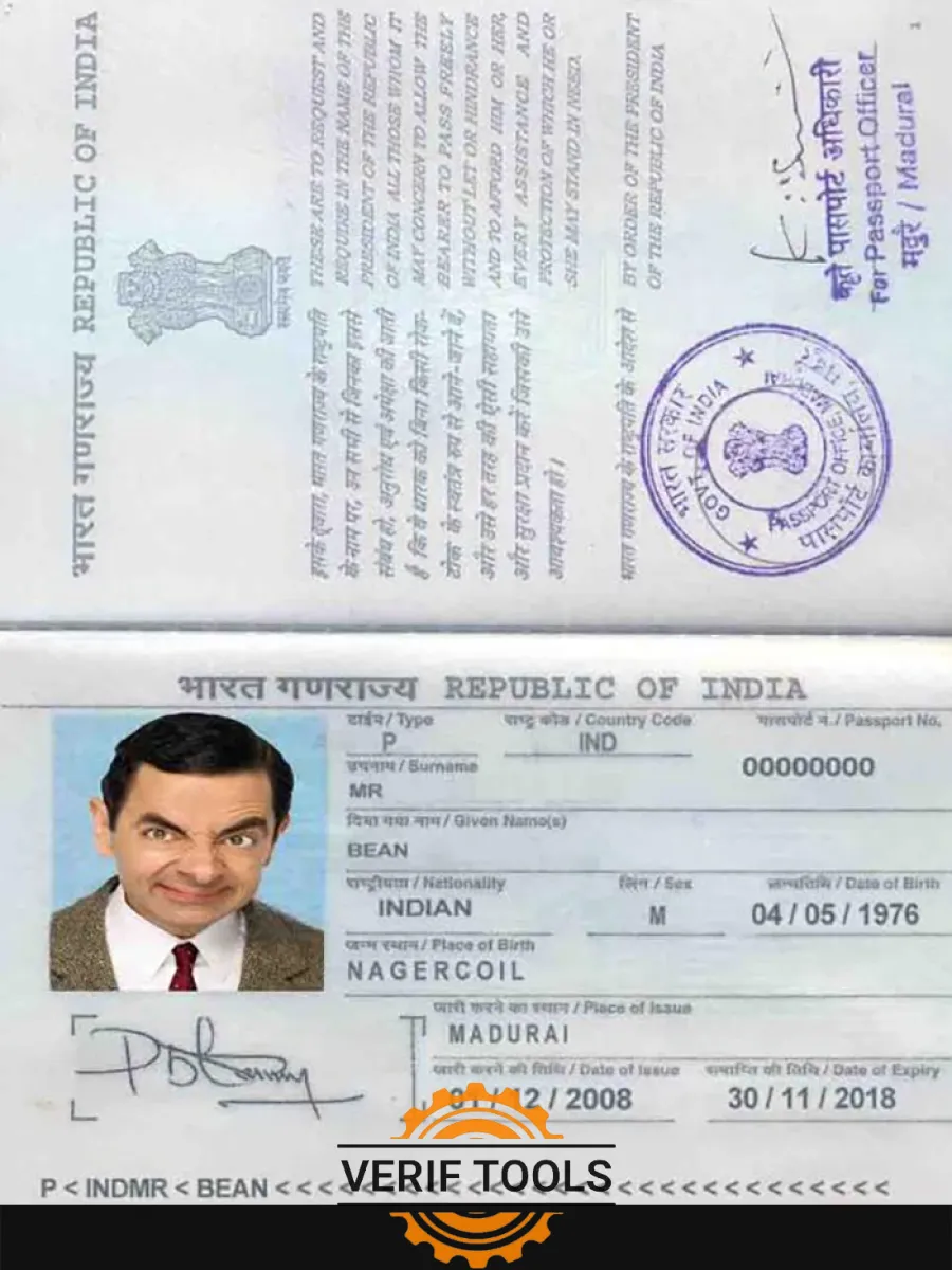 India Passport — Passports