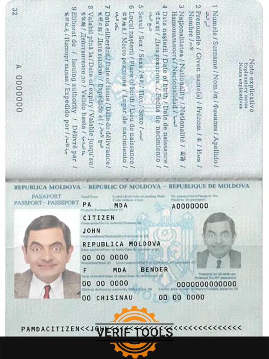 Moldova Passport Version 3 — Passports