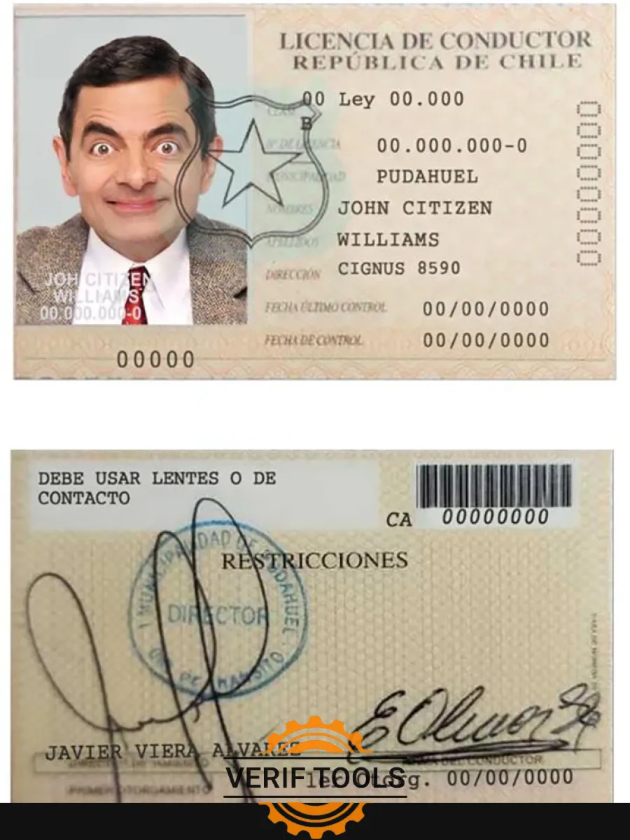Chile Licencia De Conductor — Driver License